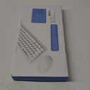 Wireless Keyboard and Mouse Combo, Ergonomic Full Size Typewriter Retro Round Keycaps Keyboard, Compatible with Windows, PC, Prefer for Home and Office Keyboards White