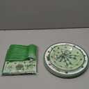 Havawish St Patrick's Day Party Supply Irish Bow Paper Plates and Napkins Shamrock Party Decoration Saint Patricks Day Disposable Green Paper Plates for 24 Guests Table Supply for Birthday Baby Shower