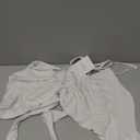 PINKMSTYLE Womens Sexy Halter Top Y2K Going Out Backless Double Lined Tops Club Rave Summer Outfits, White, Small