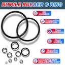 KEZE 826 Pcs Universal SAE and Metric O-Rings Kit,Standard 32 Metric & Inch Sizes O ring Assortment in 2 Box with 4 Piece Pick and Hook for Automotive Faucet Hydraulics Hose Air and Gas Sealing Repair