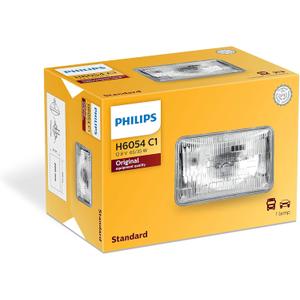Philips H6054C1 Standard Halogen Sealed Beam headlamp, 1 Pack