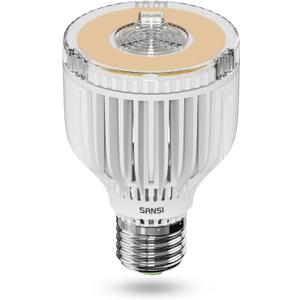 SANSI 350W Equivalent A19 LED Light Bulb, 5500 Lumens Bright Light Bulb, Non-Dimmable E26 3000K Warm White LED Bulb, 22.5 Years Lifetime 40W Power Energy Saving Bulb for Home Workspace Classroom