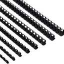 38pcs 4 Sizes Binding Combs, Plastic Comb Binding Rings Black Binding Spines Letter Size Spiral Binding for Notebook Calendar Picture Album, 5/8 7/8 13/16 1 inch