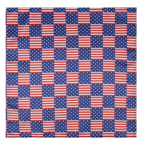 USA Pocket Square Patriotic America Flags Red White and Blue Stars and Stripes Tablecloth, Size 95x35in (1pc), 95x17in (2pcs)