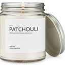 1OAK Patchouli Candle - Soy Wax Scented Candles (Patchouli) - Soy Candles for Home Scented - Long Burning Candle Premium - Hand-Poured (7oz.) (Clear Jar (7oz))