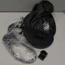 Laptop Sun Shade with Clip and Suction Cup (2 Ways to Use), 22.8 x 14.2 Inch Flexible Adjustable Cubicle Shade, Portable Foldable Laptop Cover for Beach Chairs and Car Window, Black