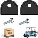 10L0L Golf Cart Front Top Strut Mount Pads with Stainless Steel Screws Kit for Club Car DS 1982-2000 Up