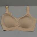 Vertvie Bras for Women No Underwire Wireless Push Up Seamless Full Coverage Comfort Sports Everyday Bra Regular & Plus Size (XX-Large Plus, Nude)