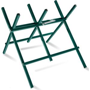 Kapler Log Sawhorse For ChainSaw, Foldable Steel Wood Saw Horse With Notched Sawtooth And Wood Log Fixed Spring, Supporting Weight 150 Lbs