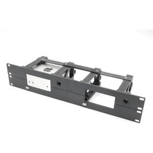 thingsNrack Rack Mount for 2 pcs Apple mac Mini M4 with Remote on/Off Button and 2X RJ45 ethernet Keystones (2X mac Mini M4)