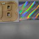 Large Letter Piggy Bank for Kids Boys Girls Wooden Personalized Piggy Banks A-Z with Target Area Clear Alphabet Banknote Coin Banks for Gift Decoration Baptism (B)