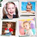 24PCS Ball Charm Hair Ties for Little Girls, Camellia Bubble Ponytail Holders Elastic Bands Hair Accessories for Kids Children Girls(6 Colors)