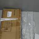 MyGift 2 Pcs Over The Door Hat Organizer, Door Hanger Hat Rack Display Storage, 5 Hooks Heavy Duty, for Coat, Scarf, Purse, White Metal