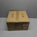 Semi Flush Mount Ceiling Light, 14" Large 3-Lights Ceiling Light Fixture with Iridescent Hammered Glass Shade, Modern Chandelier for Hallway Entryway Foyer Bedroom, Brass/Gold