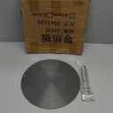 Gas Stove Heat Diffuser Plate, 11 inch Aluminum Non-Stick Coating Plate Thickening with Anti-Scalding Handle, Round Fast Defrosting Tray Cookware Simmering Thawing Plate Conduction Multifunctional