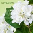 Faux Hydrangea Tree 2 Pack, 3FT White Artificial Flowering Plant