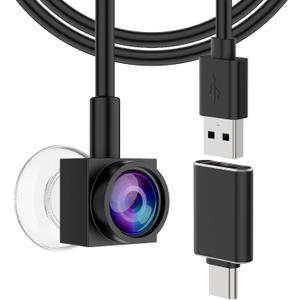 Eye Contact Webcam 1080P Auto Focus with Suction Cup of Center Screen, Web cam with Noise-Cancelling Microphone for PC and Laptop,Plug & Play USB Webcam for Zoom/Teams/Streaming