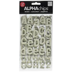 me & my BIG ideas 128 PCS Alpha Chips Designer Chipboard Letter Stickers