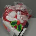 JOYIN 2 Set 5 Pieces Christmas Theme Bathroom Decoration Set w/Toilet Seat Cover, Rugs, Tank Cover, Toilet Paper Box Cover and Santa Towel for Xmas Indoor Dcor, Party Favors (Santa & Snowman)