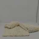 Bathroom Rug Mat Set 3 Piece, Chenille Bath Mat Set, Non-Slip Ultra Soft Carpet Mats, Absorbent with U-Shaped Toilet for Bathroom, Tub, Shower, Cream (16" x 24" & 20" x 32"& 20" x 20" U shape)