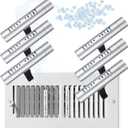 Weysat 6 Pcs Whole House Air Freshener Passive Essential Diffuser Vent Clips Easier Placement Adjustable HVAC Furnace Filter Scents Fragrance System for HVAC Vents Extender for Entire Home Bathroom