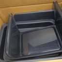 Mr Catman XX-Large Hooded Sifting Litter Box for Pine Pellets -27"x20"x17" Extra Large Cat Litter Box with Lid for Big Cats, Multi-Cat Households, High Sided Sifter Pan & XL Enclosed Waste Storage Box (Dark Grey)