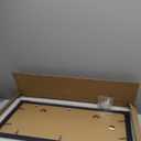 10x20 Picture Frame Set of 2, Rustic Black Wood Frame with Real Glass Collage Frame, Display Pictures Three 5x7 With Mat or 10 x 20 Without Mat - Horizontal or Vertical Wall Mounting