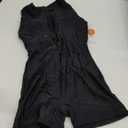 ATTRACO Athletic One Piece Swimsuits for Women Zipper Up Bathing Suits Modest Boyleg Swimwear (Size Medium, Black)