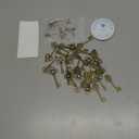 SANNIX 48 PCS Large Vintage Skeleton Keys Flying Keys Charms with 50 Pairs Dragonfly Wings and 60 Yards Elastic Crystal String for DIY Christmas Decorations Magic Theme Wizard Party Supplies