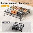 Under Bed Shoe Storage Organizer,1 Pack Shoe storage with Wheels for Shoe Organizer for Closet Drawer Space Saving for Bedroom