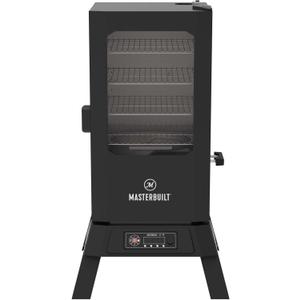 Masterbuilt710 WiFi Digital Smoker, Vertical Design, 711 Cooking Sq. Inches, 4 Chrome Coated Smoking Racks, Wood Chip Loader, Electric Fuel Source to Plug in and Start Cooking, Black Model MB20070924 (30-inch Digital with Window, Legs & Wifi)