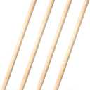 4 Pcs Shovel Handle Replacement 41" Length, 1-1/2" Diameter, Strong Hardwood Solid Ash Wood Straight Handle for Long D Shovels Garden Tool