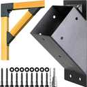 4pack 4x4 (Actual 3.5''x3.5'') Degree Angle Support Brackets, for Pergola, Gazebo, Deck Wood Frame Structures Provide Support 45 Degree Angle Bracket