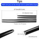 XmuxHai 4PCS Dent Prevent Car Door Protector,Door Molding Trim Kit Strips,Universal Door Protector Automotive Molding Trim,Prevents Dents Scratches,Bright (Black)
