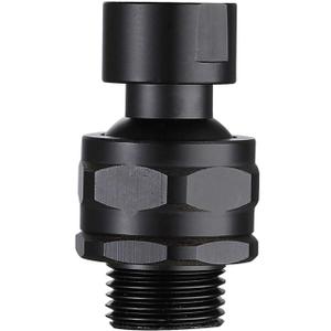 Shower Head Swivel Ball Adapter Brass Adjustable Shower Arm Connector Universal Showering Component (Matte Black)
