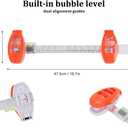 Picture Hanging Tool with Level – Magnetic Alignment Ruler for Frames & Mirrors, Wall-Friendly DIY Hanger for Home Decor