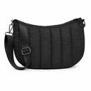 Crossbody Bag in Black Quilted 