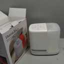 Obgnsai Evaporative Humidifier for Bedroom (No Mist) – Dishwasher Safe, No White Dust, Smart Remote with Sensor, Red Sleep Light, White Noise, Nursery Humidifier with 2.5L Tank, 2 Filters & Aroma Kit