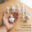 10Pcs Mini Greek Statue, Classical Small Greek Statues Collection, Mini Bust Statue Set for Home Office Decor