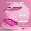 TOCOL 5 in 1 for iPhone 13 Case for Women, Slim Liquid Silicone Phone Case iPhone 13 [Anti-Scratch] [Drop Protection], Hot Pink