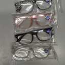 4-Pack Blue Light Blocking Reading Glasses Women Men,Spring Hinge Computer Readers,Anti UV Ray Square Nerd Eyeglasses (Mixed Color, 2.50, Diopters)