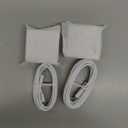 Essri MacBook Pro Charger,100W USB C Charger 2Pack with Foldable Plug,Dual 65W Ports Fast Charging for MacBook Pro Air,iPad Pro,iPhone 17/16/15,Includes 6FT+10FT USB C to C Cables - White