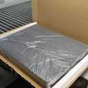 BestOffice Outdoor Folding Camping Table Plastic Table Portable Square Height Dining Table Perfect for Picnics, Parties, Party and Camping, Black Ratten (6 FT)