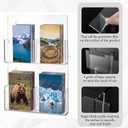 Barydat 4 Pocket Acrylic Brochure Holder Wall Mount 9.4 x 6.5 Inches