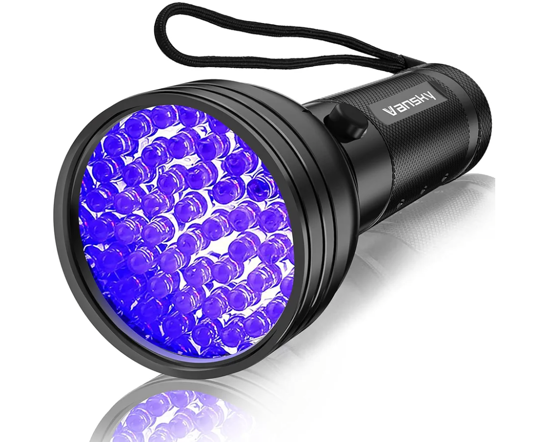 Vansky UV Flashlight Black Light, 51 LED Blacklight Pet Urine Detector for Dog/Cat Urine, Dry Stains, Bed Bug, Resin Curing, Scorpions Finder