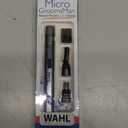 Wahl Micro Groomsman Battery Personal Trimmer for Hygienic Grooming with Rinseable, Interchangeable Heads for Eyebrows, Neckline, Nose, Ears, & Other Detailing - 05640-600