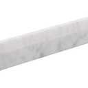 Carrara White Marble Pencil Liner, Marble Pencil Trim Molding 3/8x12 Inch Polished for Bathroom Shower Kitchen Backsplash Wall  Pcs/Box