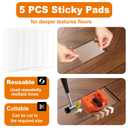 2026 Upgraded Floor Gap Fixer Tool with 5PCS Sticky Pads and Rubber Mallet, Dual-Sided Striking Vacuum Suction Plank Gap Repair Kitfor Vinyl, Wood, Laminate Floor