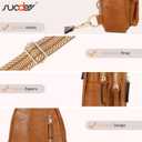 SUOSDEY Sling Bags for Women - Crossbody Leather Sling Backpack Chest Shoulder Bags for Casual Traveling Hiking Cycling