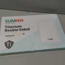 Titanium Cutting Board for Kitchen, Cutting Board Double Sided Food Grade, Pure Titanium/PP, Easy to Clean Large Size 1611 (Silver)